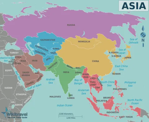 Mapa fisico ;politico y economico de asia - Imagui