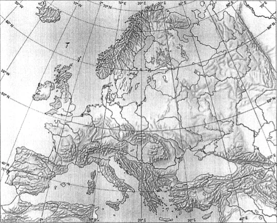 Cosas de Clase: Mapa físico de Europa