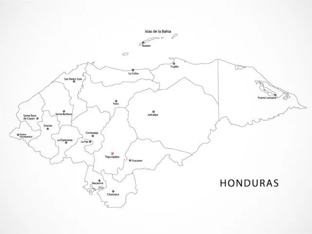 Mapa politico de honduras para colorear - Imagui