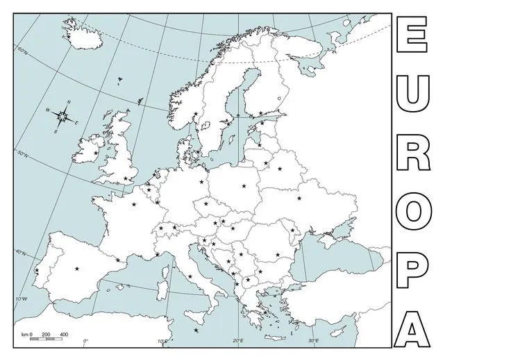 Mapas para imprimir de europa - Imagui