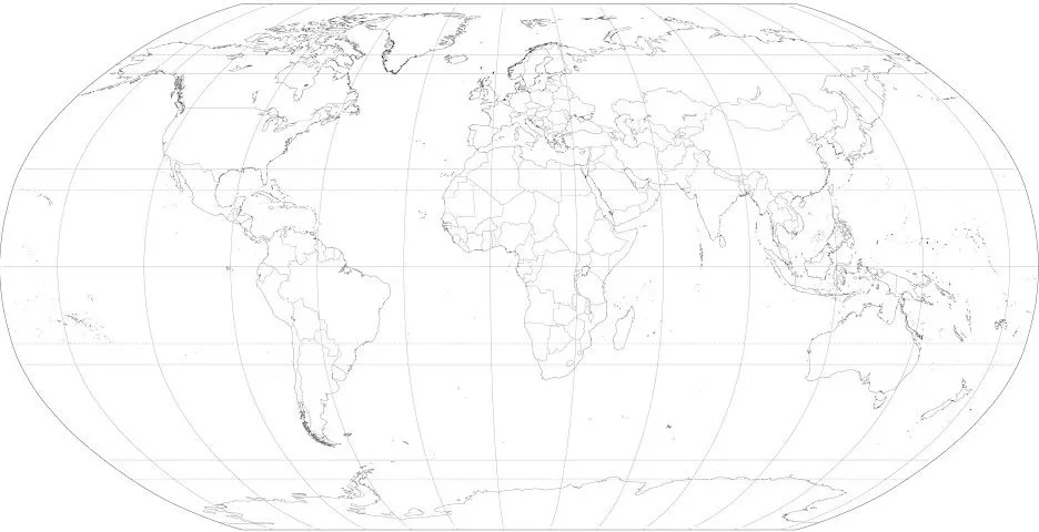 Mapa político mudo del Mundo para imprimir Mapa de países del ...
