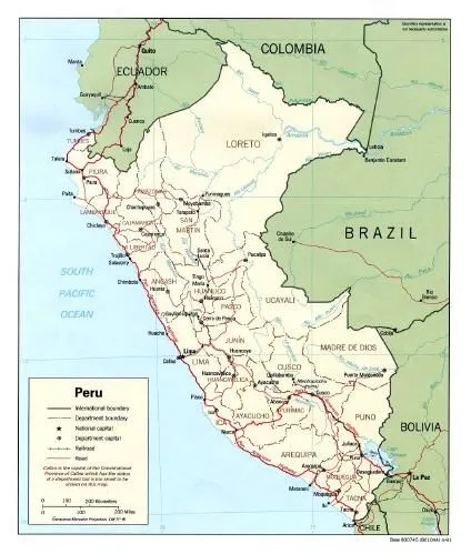 Mapa politico del Perú actual - Imagui