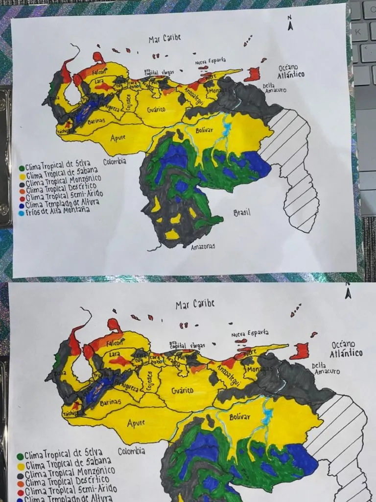 Mapa Político Zonas Climática en Venezuela Marina Hallak | PDF