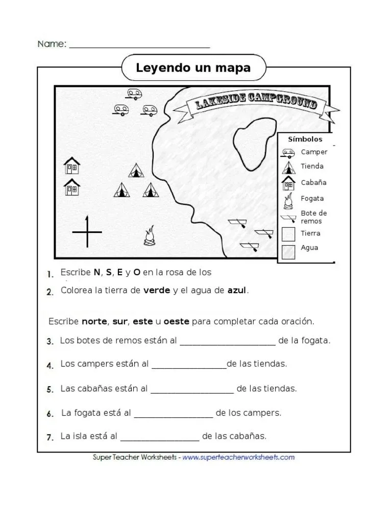 Mapa Con Puntos Cardinales | PDF | Navegación | Geografía