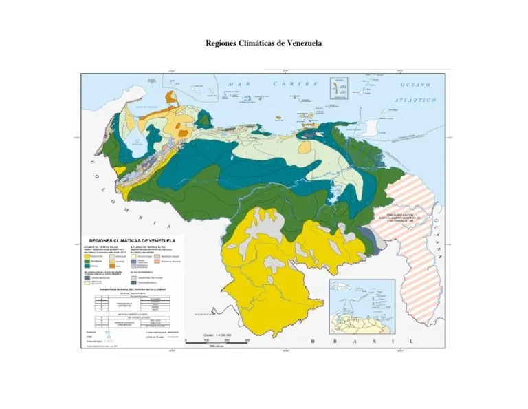 Mapa de Las Regiones Climaticas de Venezuela | PDF
