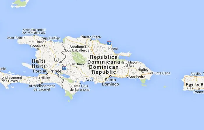 Mapa de República Dominicana, donde está, queda, país, encuentra ...