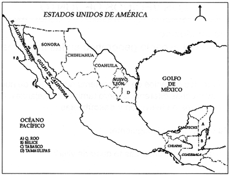 Mapa de la republica mexicana para colorear - Imagui