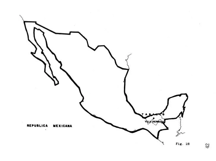 Mapa de la republica mexicana sin nombre - Imagui