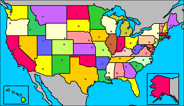 Mapa De Estados Unidos en Pinterest | Mapas De Ee.uu.