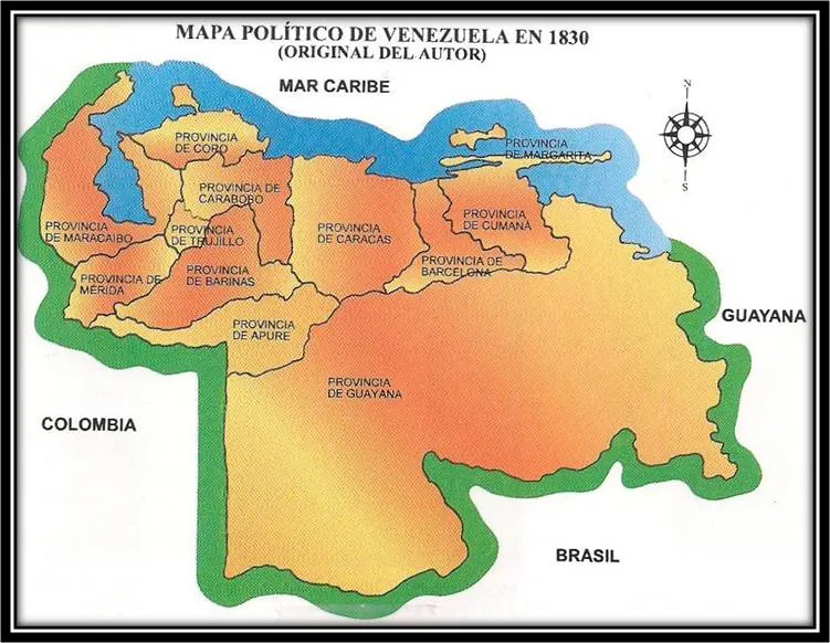 Mapa de venezuela de 1830 - Imagui
