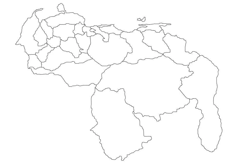 mapa de venezuela con sus estados para colorear , ayuda porfa - Brainly.lat