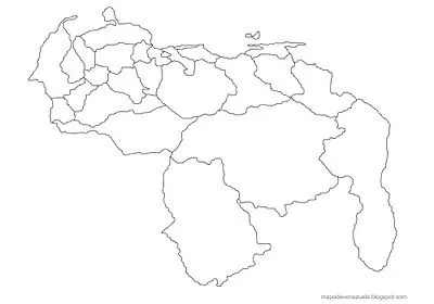 Mapa de venezuela con sus estados para colorear - Imagui