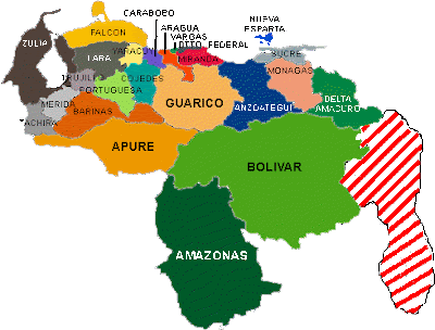 Mapa de Venezuela y sus estados | Mapa de venezuela