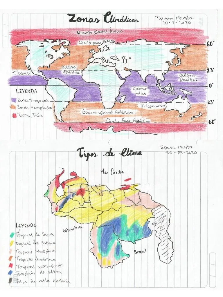 Mapa de Zonas Climáticas en El Mundo y Tipos de Climas en Venezuela | PDF