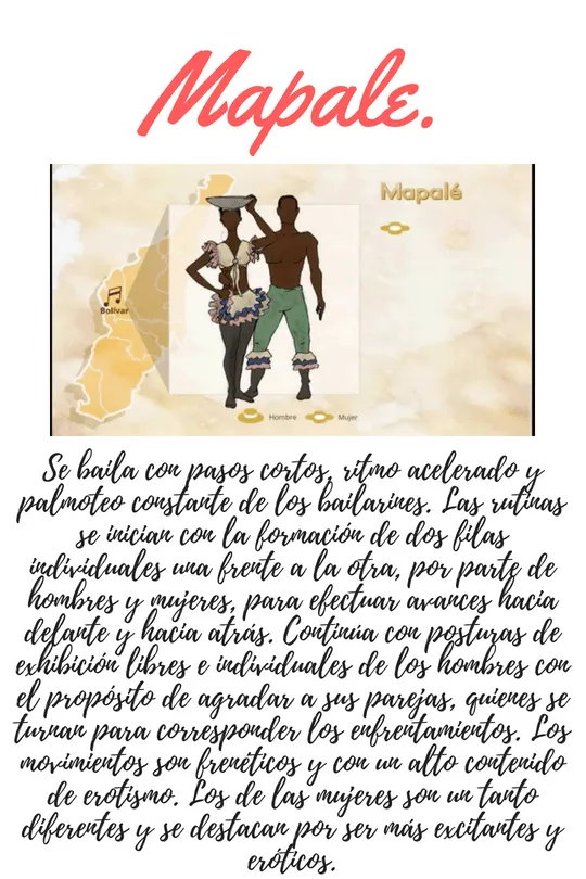 mapale | Danzas colombianas, Simbolos patrios, Danzas