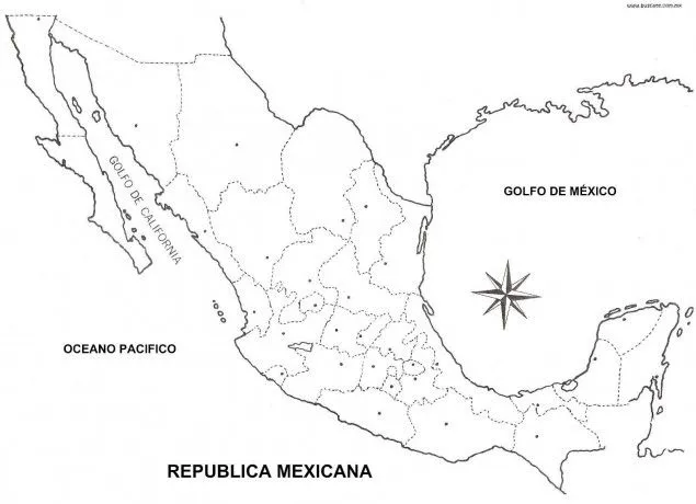 Mapa_Mexico-mapa-sin-nombres- ...