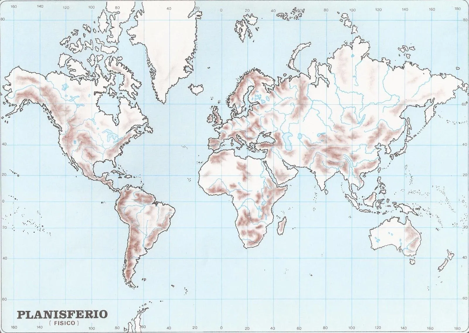 Mapamundi, 100 mapas del mundo para imprimir y descargar gratis