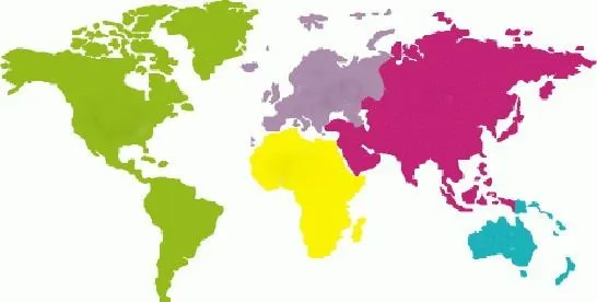 Maps For > Mapa Del Mundo Sin Nombres