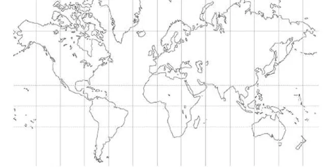 Mapas mundi con nonbres y líneas - Imagui