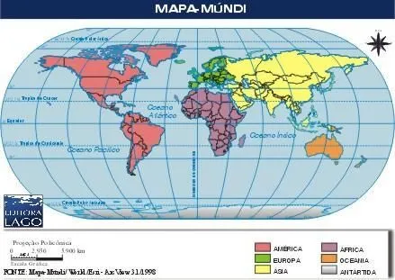 Mapa do Mundi-