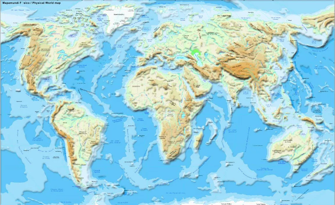 MAPAMUNDI | Mapas del mundo: Relieve, Países, Continentes… | Mapa-