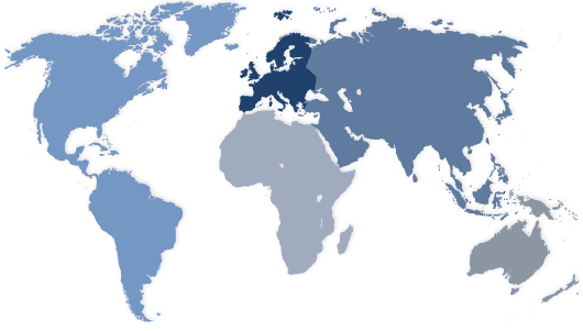 mapa mundo en blanco