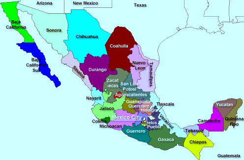 mapamundi - México