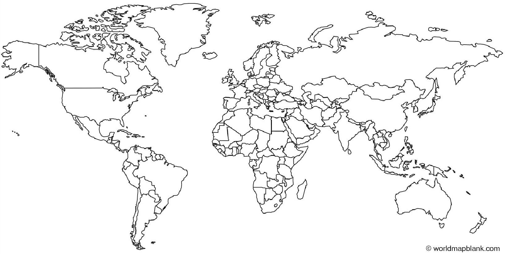 Mapamundi mudo – mapa del mundo en blanco [PDF]