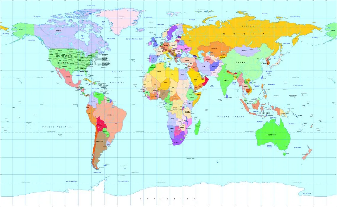 mapamundi paises | Mapa-blog