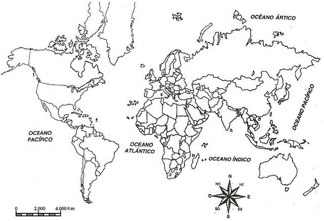 Mapas planisferio politico para imprimir y colorear - Imagui