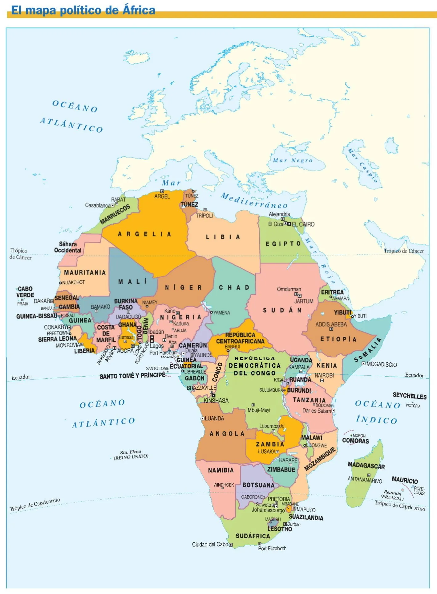 MAPAS DE ÁFRICA: FÍSICOS, POLÍTICOS Y MUDOS | JUGANDO Y APRENDIENDO MAPAS DE ÁFRICA: FÍSICOS, POLÍTICOS Y MUDOS | JUGANDO Y APRENDIENDO