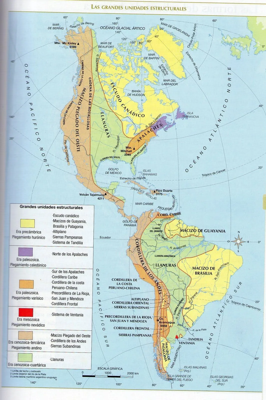 mapas de américa & suramerica | TIPOS DE MAPA DE AMÉRICA