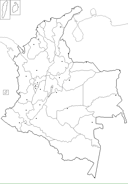 Mapas de Colombia: Mapas Geográfico Político Regiones Naturales ...