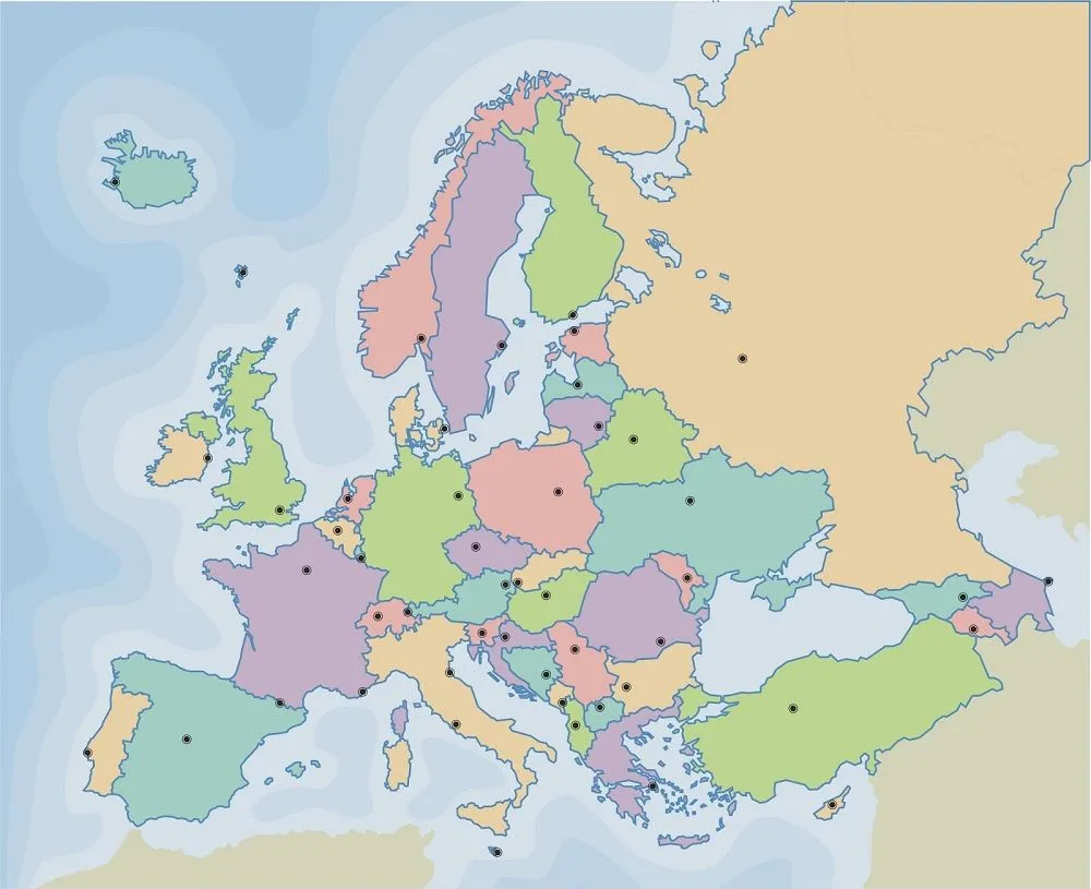 Mapas de Europa 2019, más de 200 imágenes para imprimir