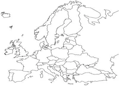 Mapas de europa con sus capitales - Dibujos para colorear - aColorear Mapas de europa con sus capitales - Dibujos para colorear - aColorear