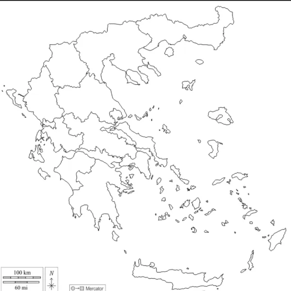 Mapas de Grecia para colorear | Colorear imágenes