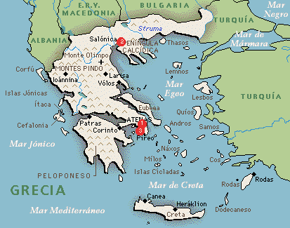 Mapas de Grecia | La Historia Griega