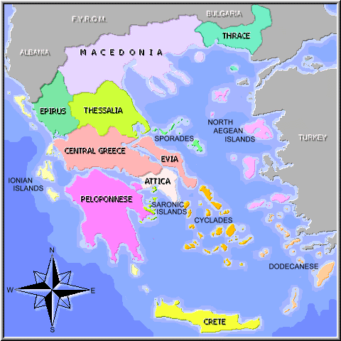 Mapas de Grecia | La Historia Griega