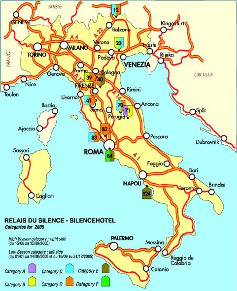 Mapas de Italia - Europa - Roma y principales ciudades