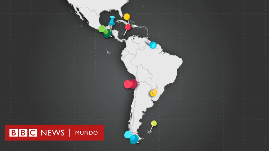 Los mapas que muestran las disputas territoriales en países de América  Latina - BBC News Mundo