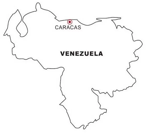 Imagen para colorear mapa de venezuela - Imagui