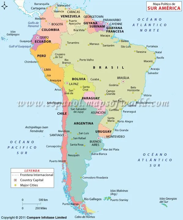 Mapas de los países hispanohablantes on Pinterest | Latina, Latin ...