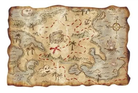 Mapas infantiles de piratas - Imagui