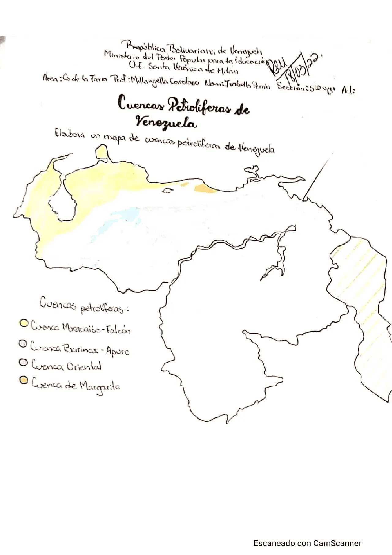Mapas de Venezuela con leyenda | Esquemas y mapas conceptuales de Geografía  | Docsity