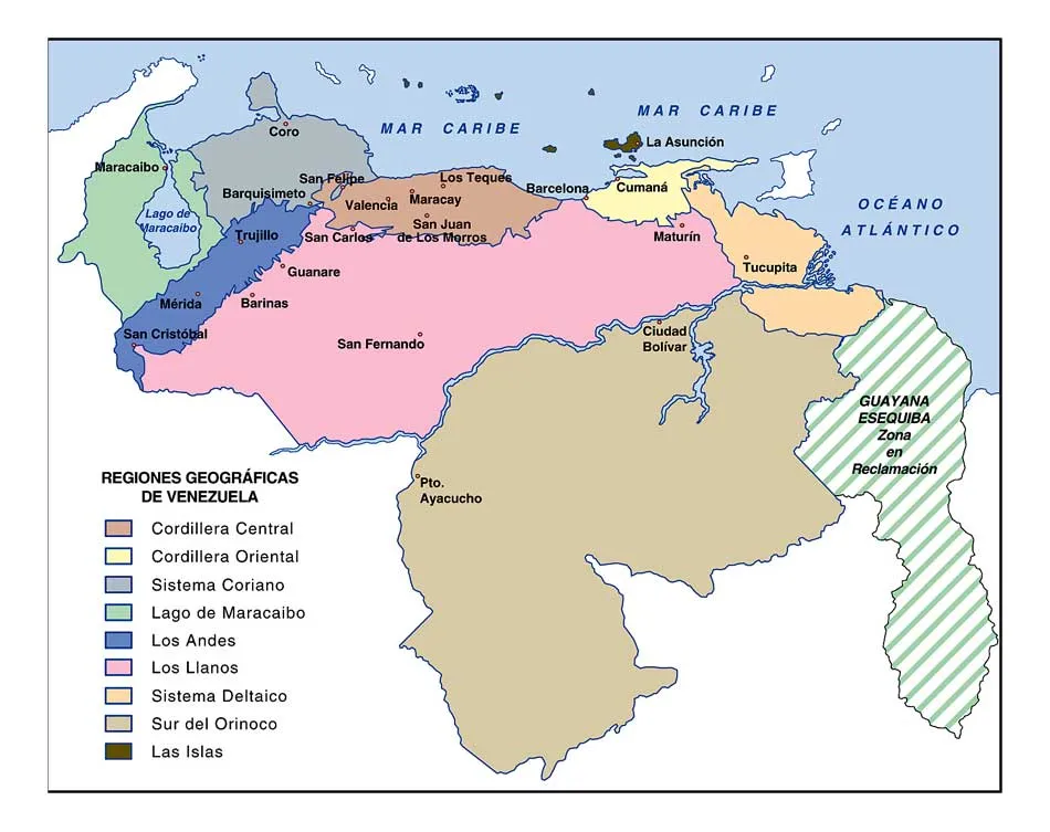 Mapas de Venezuela: Mapa politico territorial de venezuela Mapas de Venezuela: Mapa politico territorial de venezuela