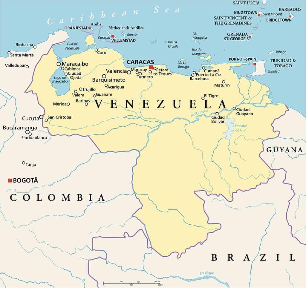 Mapas de Venezuela - mapas políticos, físicos, mudos. Para descargar