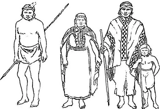 Mapuches para colorear - Imagui