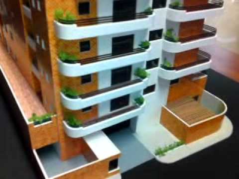 Maqueta Guatemala Edificio de Apartamentos escala 1/75 - YouTube