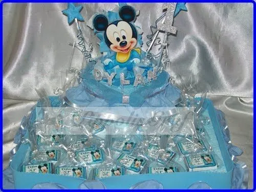 Maqueta de Mickey Bebe con Chocolatines todo personalizado ...