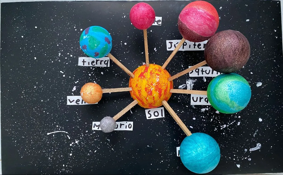 Maqueta del sistema solar 